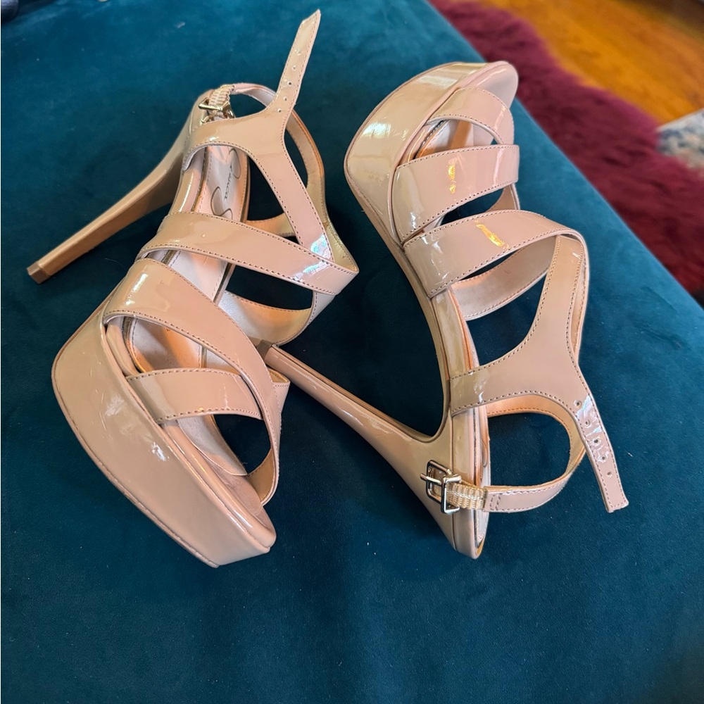 Jessica Simpson Nude Strappy Heels - Picture 3 of 5